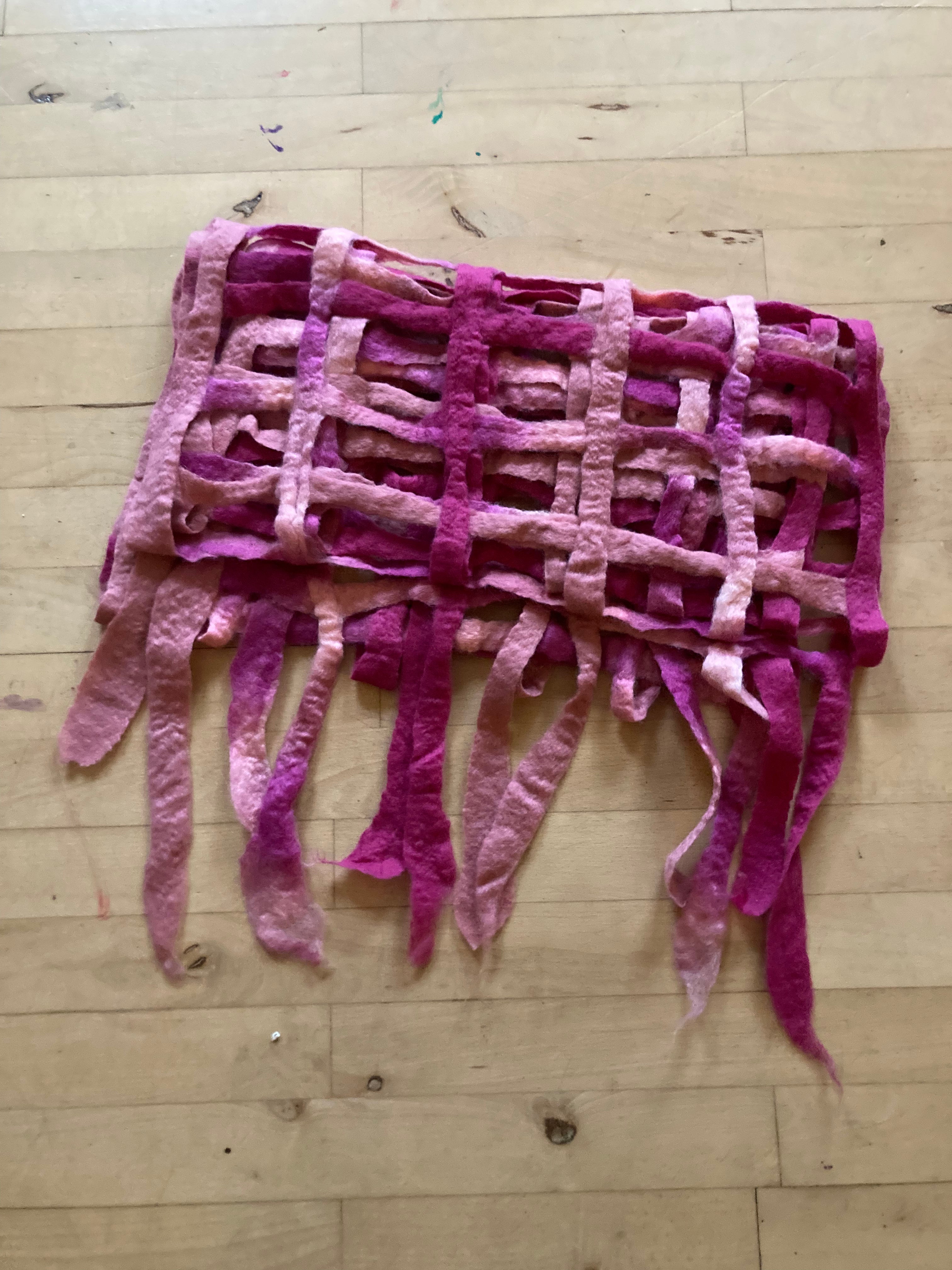 Gittertørklæder, håndlavet unika