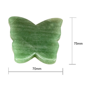 Gua Sha sommerfugl, grøn aventurin