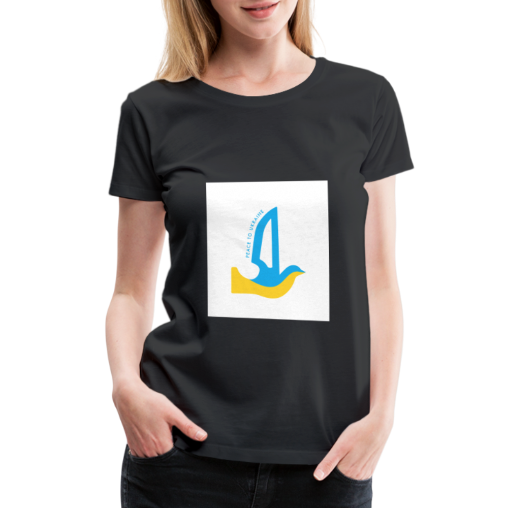 Peace to Ukraine T-Shirt, kvinde, flere farver - black