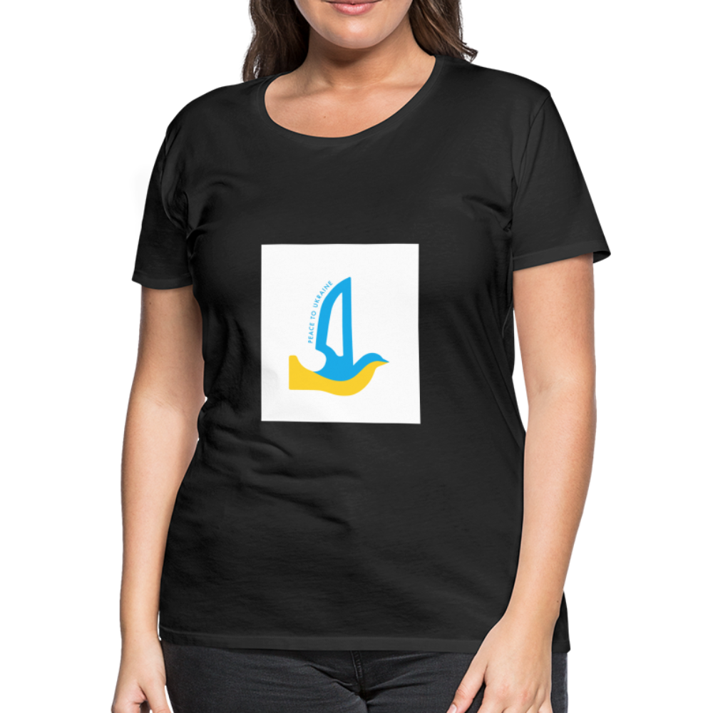 Peace to Ukraine T-Shirt, kvinde, flere farver - black