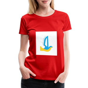 Peace to Ukraine T-Shirt, kvinde, flere farver - red