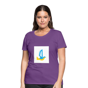 Peace to Ukraine T-Shirt, kvinde, flere farver - purple