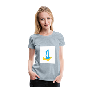 Peace to Ukraine T-Shirt, kvinde, flere farver - heather ice blue