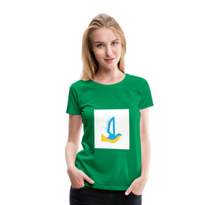 Peace to Ukraine T-Shirt, kvinde, flere farver - kelly green