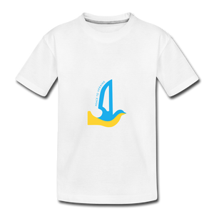 Peace to Ukraine T-Shirt, barn, flere farver - white