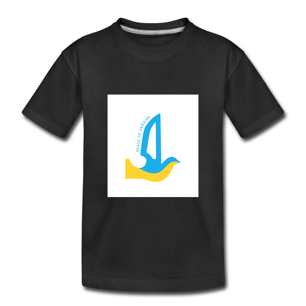 Peace to Ukraine T-Shirt, barn, flere farver - black