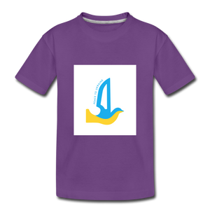 Peace to Ukraine T-Shirt, barn, flere farver - purple