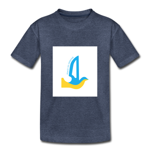 Peace to Ukraine T-Shirt, barn, flere farver - heather blue