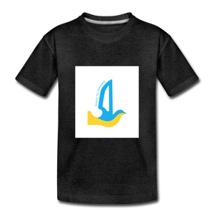Peace to Ukraine T-Shirt, barn, flere farver - charcoal grey