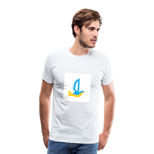 Peace to Ukraine T-Shirt, herre - white