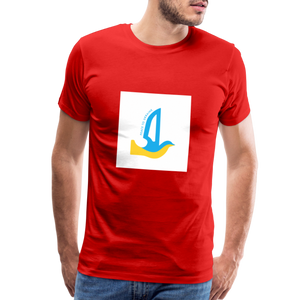 Peace to Ukraine T-Shirt, herre - red