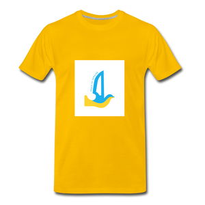 Peace to Ukraine T-Shirt, herre - sun yellow