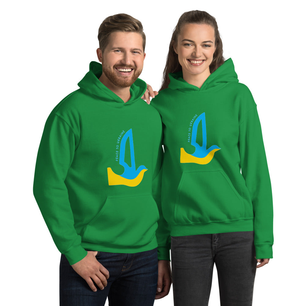 Peace to Ukraine Hoodie, unisex, flere farver